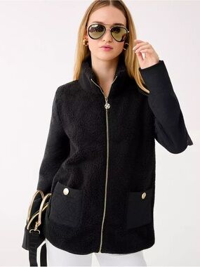 Lilly Pulitzer Helaina Sherpa Jacket, Size L, NWT